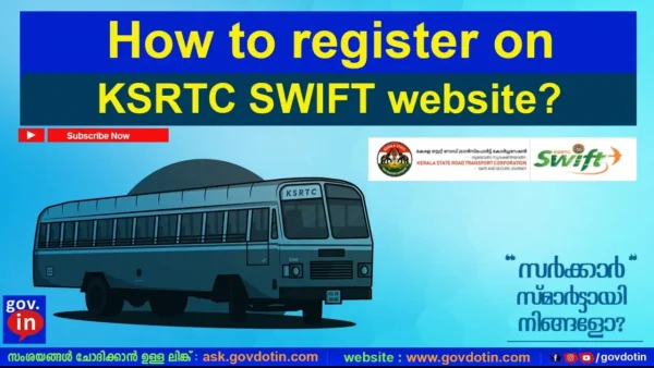 How to register on KSRTC SWIFT website?