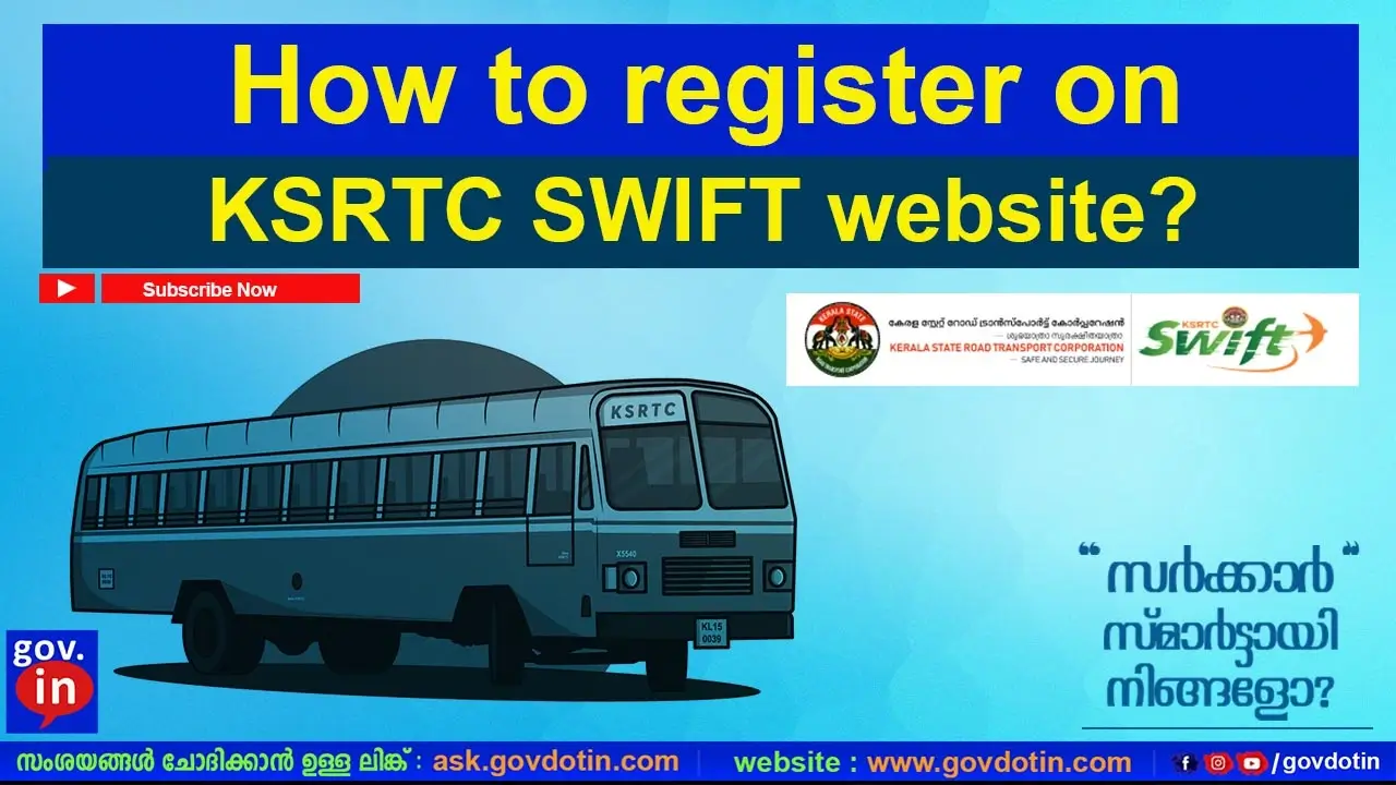 signup on KSRTC SWIFT website